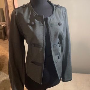 Gray military jacket